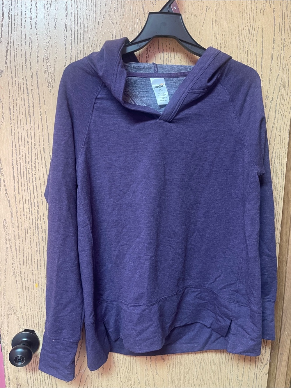 Avia Women's Plum Hooded Pullover Sweatshirt